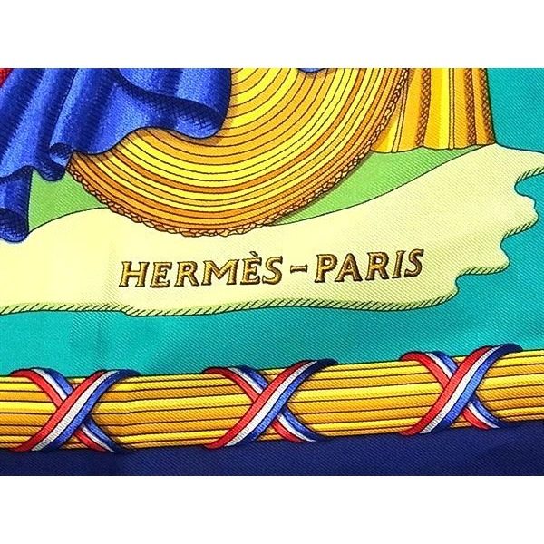 Hermes Liberte Egalite Fraternite Republique Francaise Carre 90 Scarf — view 4