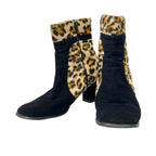 Fendi Leopard Short Boots Size 36 1/2