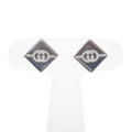 Gucci Diagonal j8400 8106 Earrings Star Ring Silver