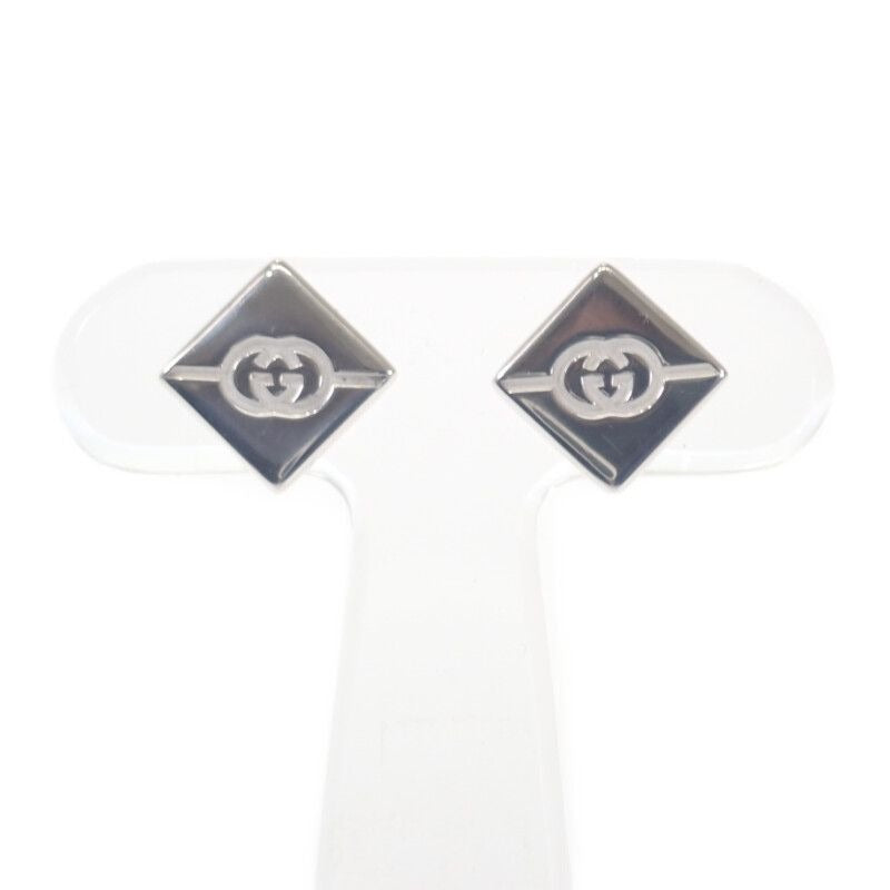 Gucci Diagonal j8400 8106 Earrings Star Ring Silver