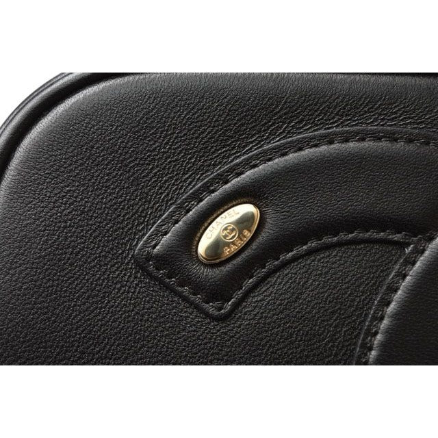 Chanel Belt Bag Chain Pouch Waist Black Gold Hardware — view 7
