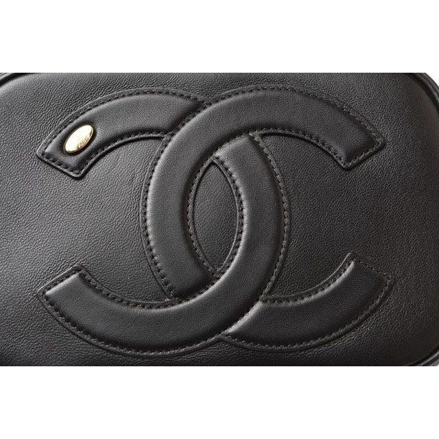 Chanel Belt Bag Chain Pouch Waist Black Gold Hardware — view 8