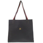 Gucci Vintage Sherry Line Micro GG 002-63-0048 Black Tote Bag 0769