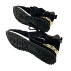 Louis Vuitton Run Away Line Monogram Sneakers Shoes Fabric Suede Leather Black — view 6
