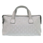 Gucci GG Canvas Leather Silver Handbag 1641 — view 3