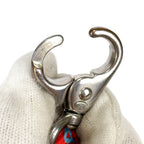 Chanel Neck Strap Coco Mark Blue Orange Red Silver Hardware — view 7