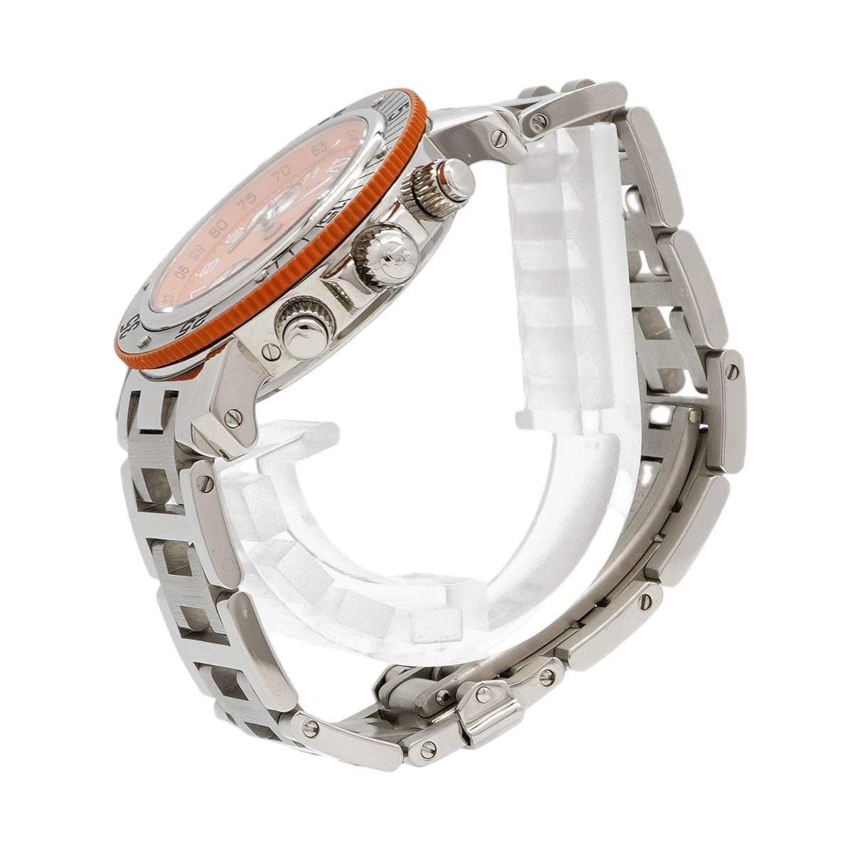 Hermes Clipper Diver Orange Dial Watch — view 2