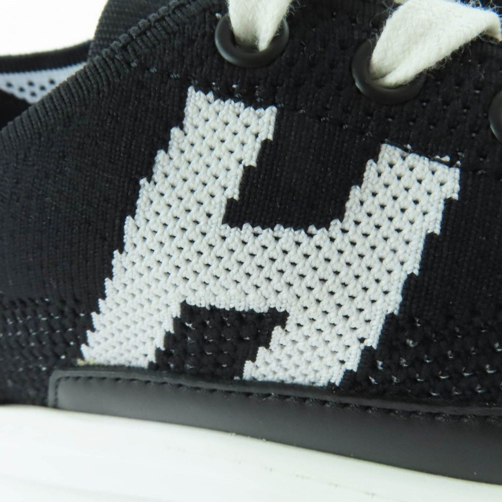 Hermes Deep Logo Leather Low Cut Sneakers Black White 36 — view 9