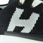 Hermes Deep Logo Leather Low Cut Sneakers Black White 36 — view 9