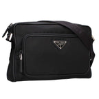 Prada 2 Vh190 Small Re-Nylon Saffiano Leather Shoulder Bag