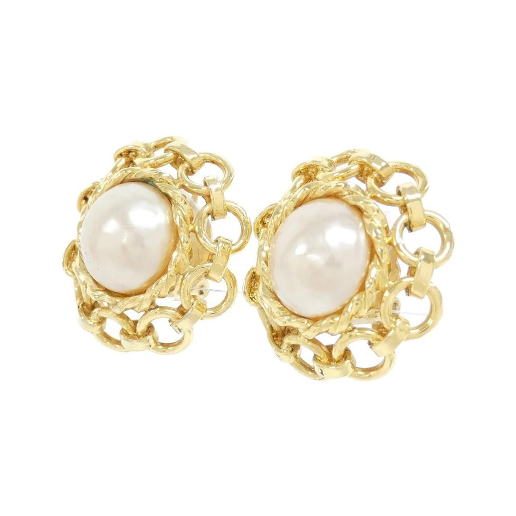 Chanel Vintage Earrings White — view 2