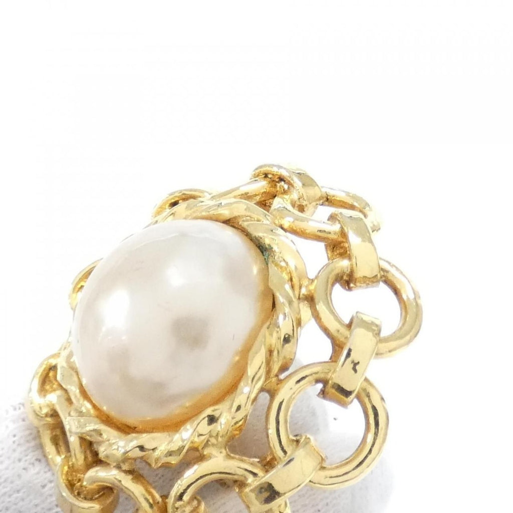 Chanel Vintage Earrings White — view 3