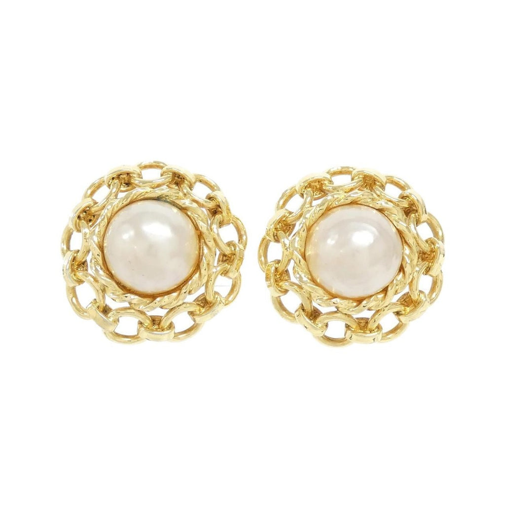 Chanel Vintage Earrings White