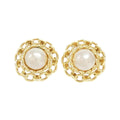 Chanel Vintage Earrings White