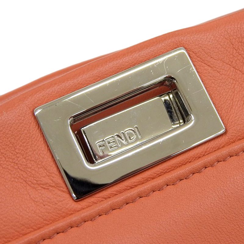 Fendi Mini Peekaboo Frill Shoulder Bag — view 6