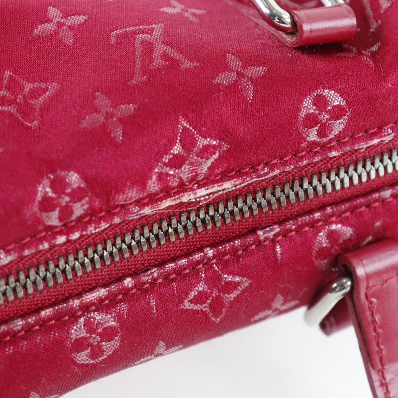 Louis Vuitton Little Papillon Monogram Satin Red Th0092 Handbag — view 7