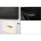 Fendi Wallet Fold Billfold 7 M0169 Vocabulary Navy Black — view 5