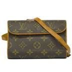 Louis Vuitton Pochette Florentine Monogram Waist Pouch Brown