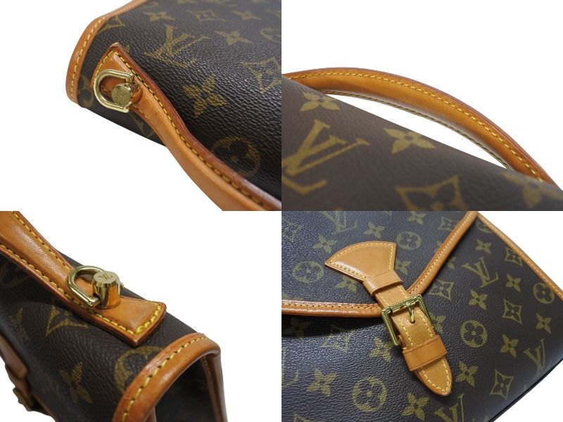 Louis Vuitton Shoulder Bag 2-Way Vernia Monogram Canvas Leather Brown — view 4