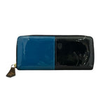 Louis Vuitton Vernis Portefeuille Zip Around Wallet Blue Marine