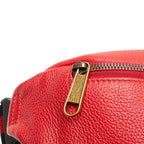 Gucci Logo Print Sherry Line Waist Bag Body Red Leather — view 6