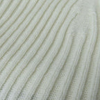 Chanel Knit Cap Cashmere Cotton White Black Hat Coco Mark Apparel — view 8
