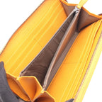 Bottega Veneta Round Wallet Intrecciato Orange Leather — view 3