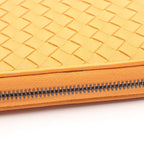 Bottega Veneta Round Wallet Intrecciato Orange Leather — view 8