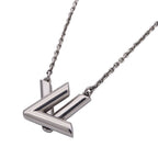 Louis Vuitton Necklace Silver Fashionable