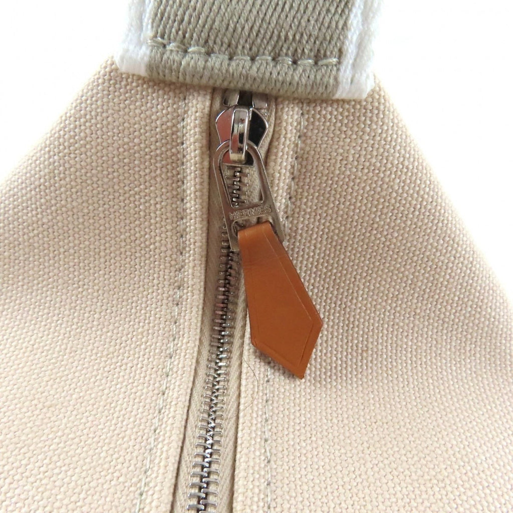 Hermes Brid a Black PM 100% Cotton Silver Hardware H Embroidered — view 9