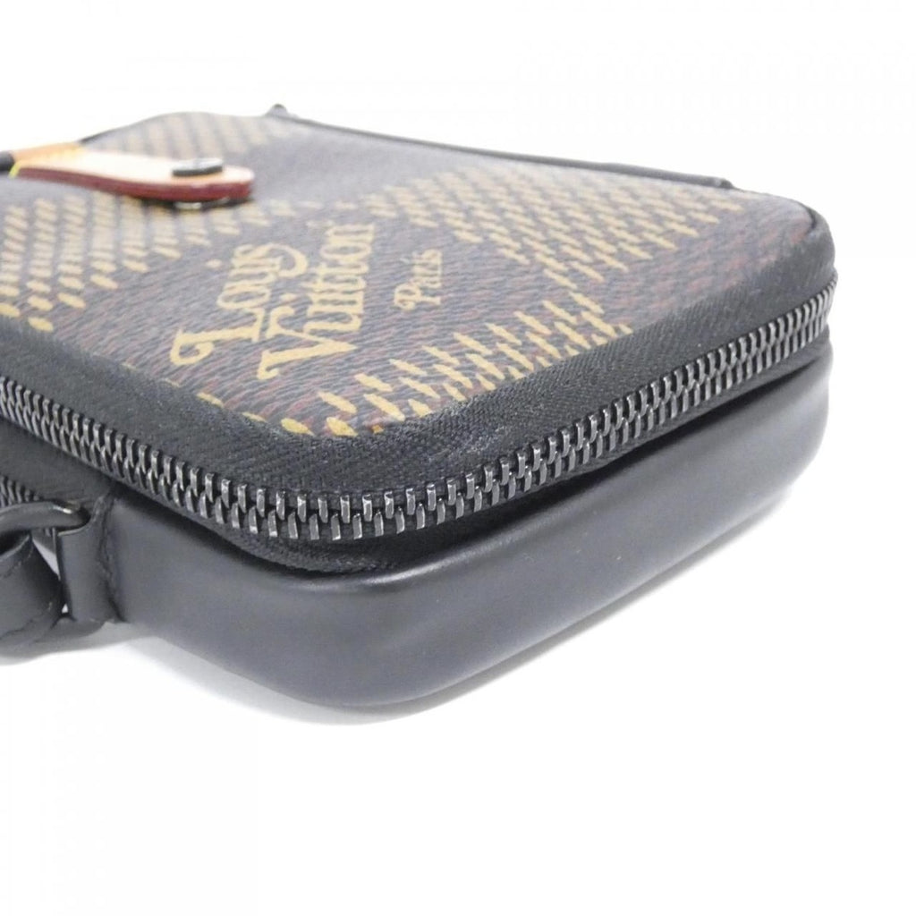 Louis Vuitton Damier Giant Double Phone Pouch Shoulder Bag — view 3
