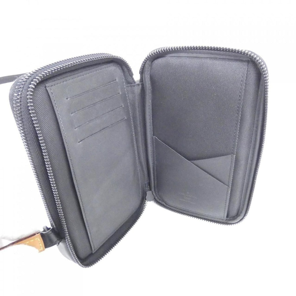 Louis Vuitton Damier Giant Double Phone Pouch Shoulder Bag — view 9