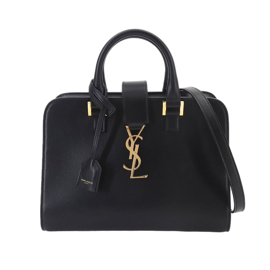 Saint Laurent Baby Cabas 2-Way Bag Leather Black