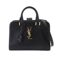 Saint Laurent Baby Cabas 2-Way Bag Leather Black