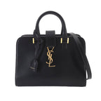 Saint Laurent Baby Cabas 2-Way Bag Leather Black