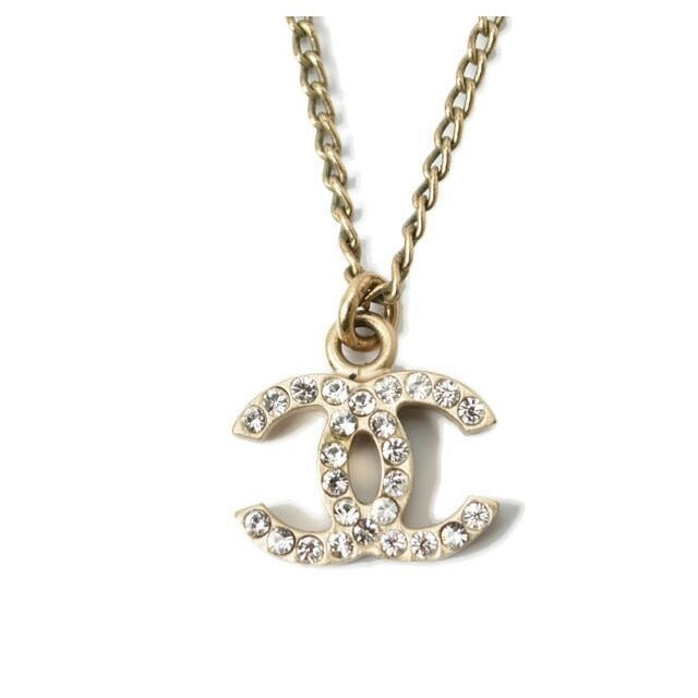 Chanel Coco Mark CC Rhinestone