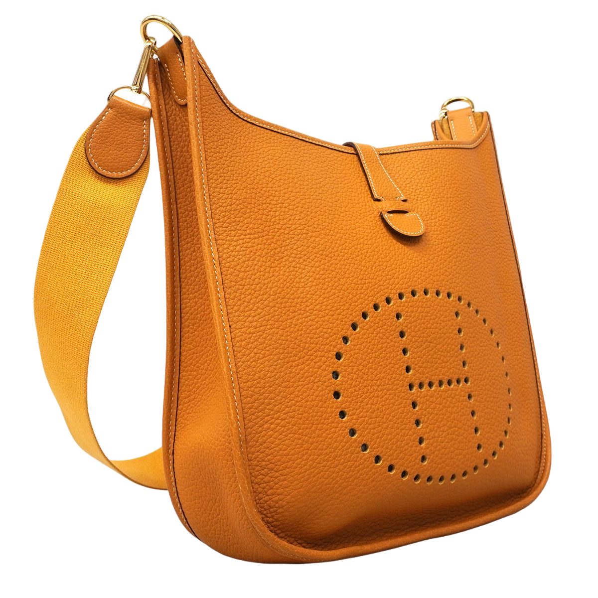 Hermes Shoulder Bag Evelyne Ardennes Natural Gold — view 2