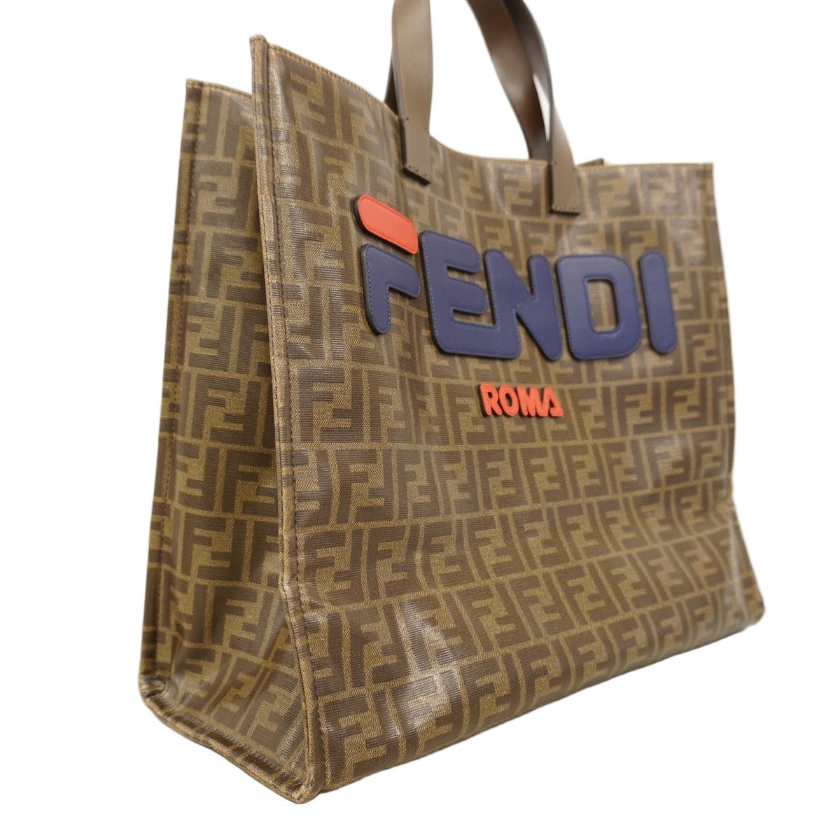 Fendi Tote Zucca Mania Fira Collaboration Brown Gold — view 2