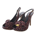 Louis Vuitton Sandals Pin Heel Floral Pattern Ribbon Motif Strap 34
