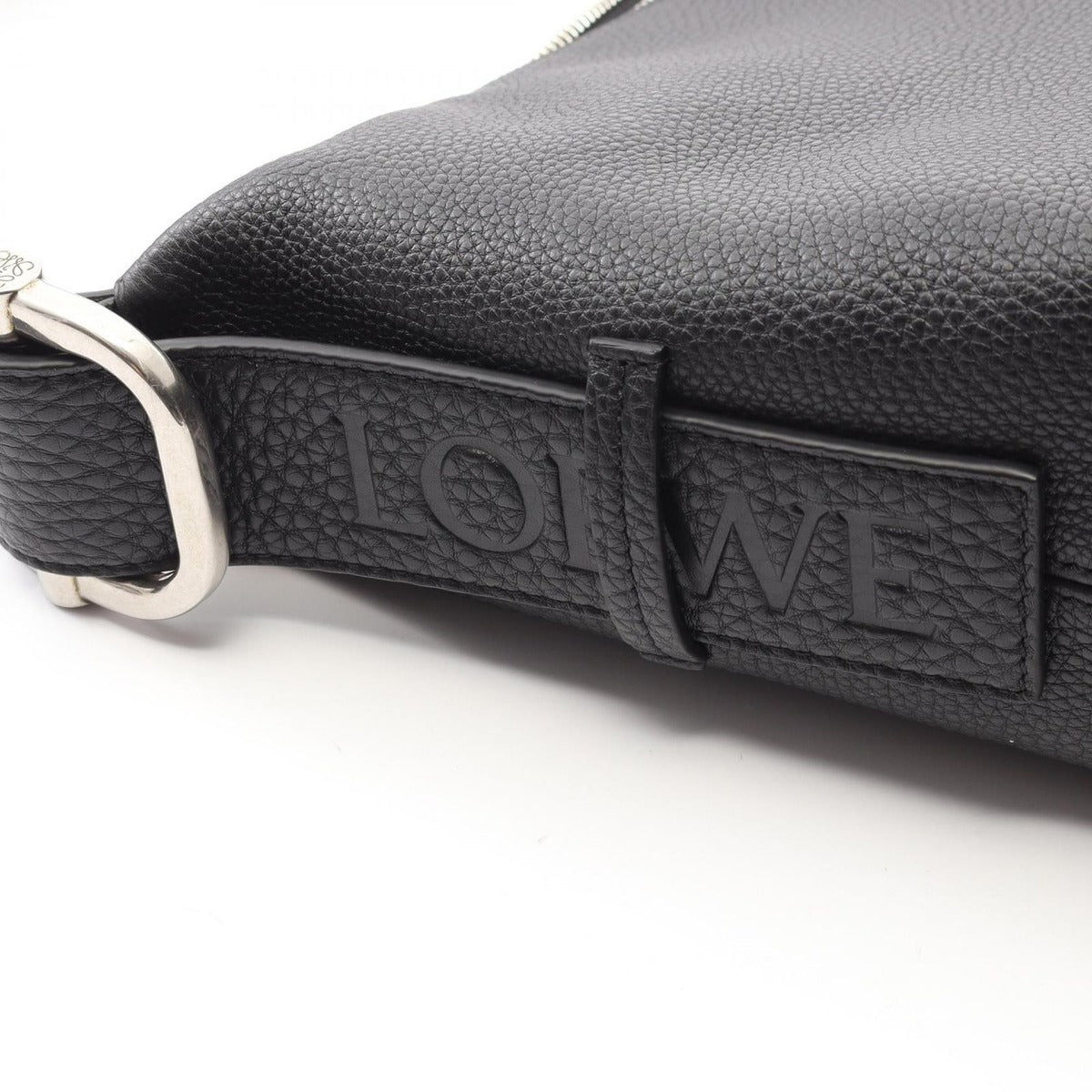 Loewe Shoulder Bag Loop Hobo Bb22 cm Black Leather — view 6