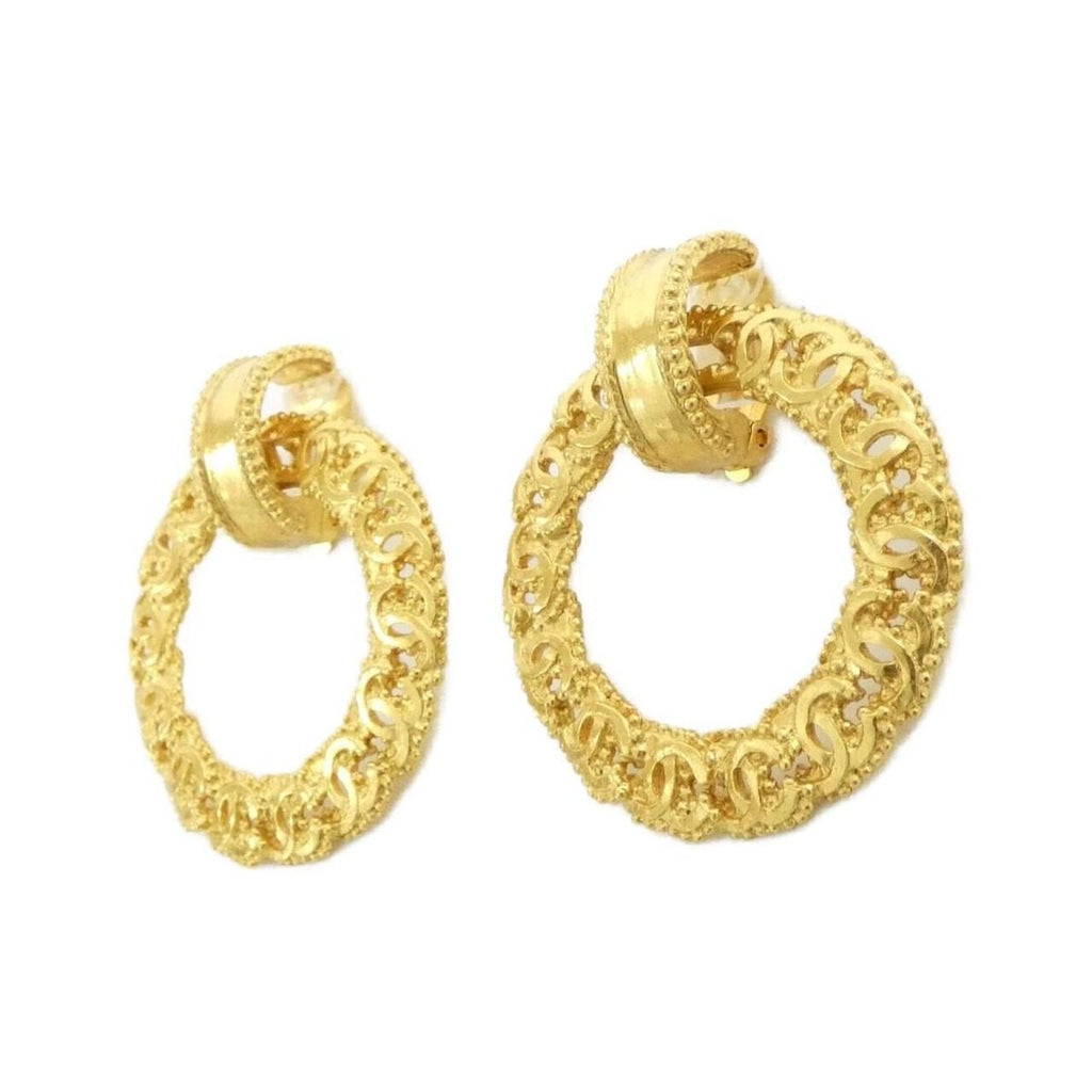 Chanel Vintage Earrings Gold — view 2