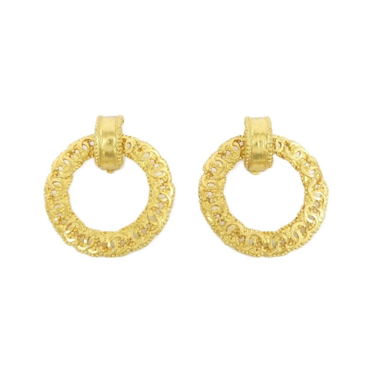 Chanel Vintage Earrings Gold