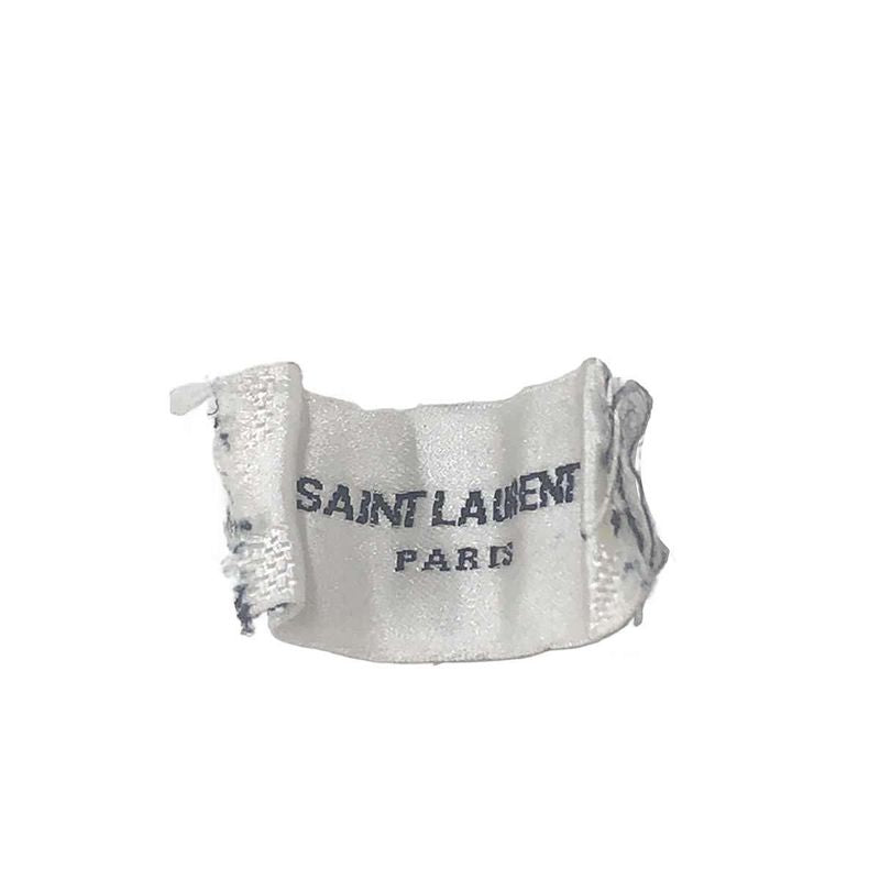 Saint Laurent Paris Wool Paisley Bandana Black — view 4