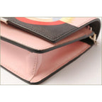 Fendi Wallet With Chain Mini Bag Leather 8 M0346 SQT F02 L0 Multicolor Pink — view 3