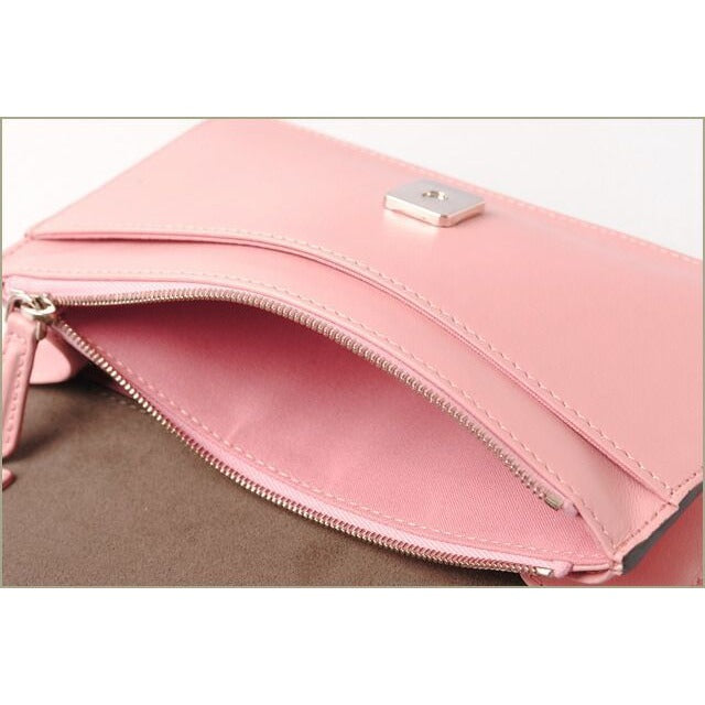 Fendi Wallet With Chain Mini Bag Leather 8 M0346 SQT F02 L0 Multicolor Pink — view 7