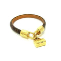 Louis Vuitton Bracelet Speedy M8031 Gold Brown Monogram
