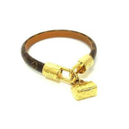 Louis Vuitton Bracelet Speedy M8031 Gold Brown Monogram