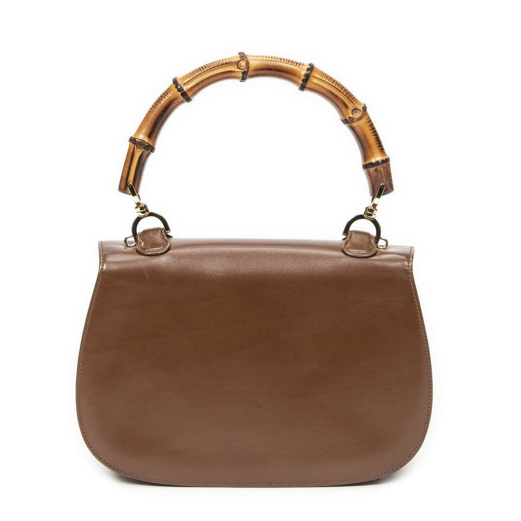 Gucci Vintage Flap Top Handle Beige Calfskin Leather — view 5