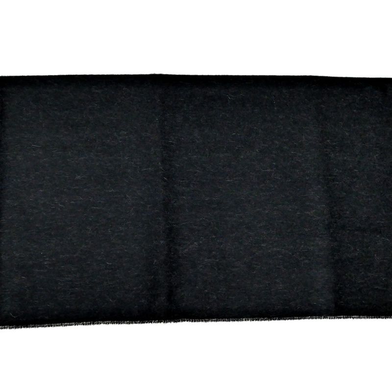Hermes Muffler Shawl Double Face Black Beige Cine Cashmere 100% Scarf — view 4