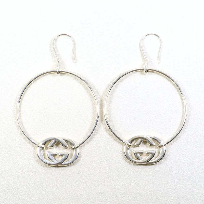 Gucci Interlocking G Silver 925 Earrings Total Weight 10.6